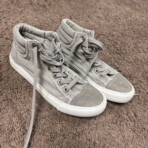 Blowfish khaki high top canvas sneakers size 7